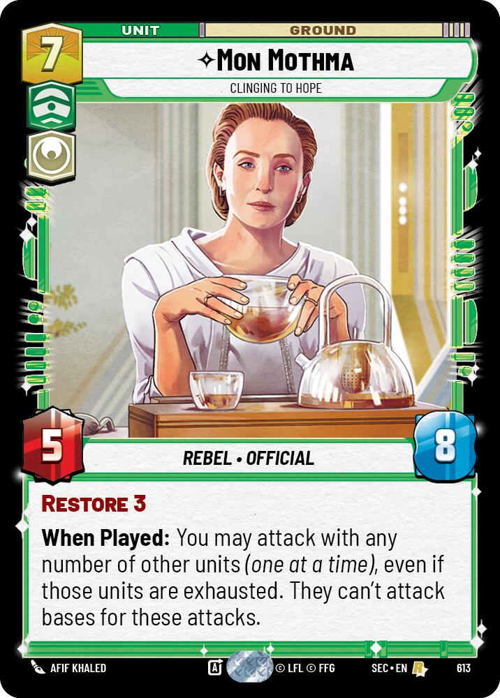 Mon Mothma - Clinging to Hope (Foil) (613) (613) [Secrets of Power] | Exor Games New Glasgow