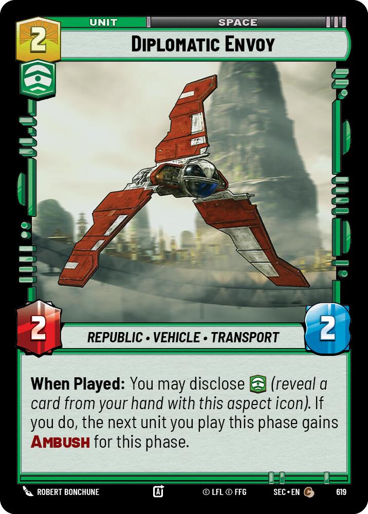 Diplomatic Envoy (619) (Foil) (619) [Secrets of Power] | Exor Games New Glasgow