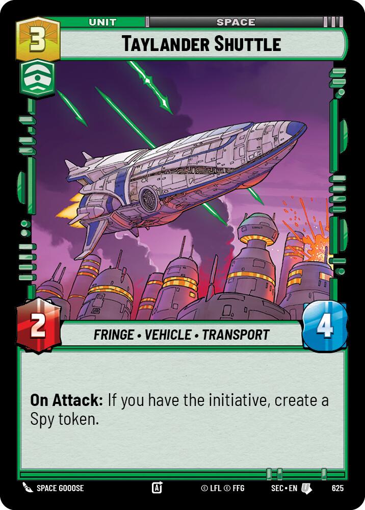 Taylander Shuttle (625) (Foil) (625) [Secrets of Power] | Exor Games New Glasgow