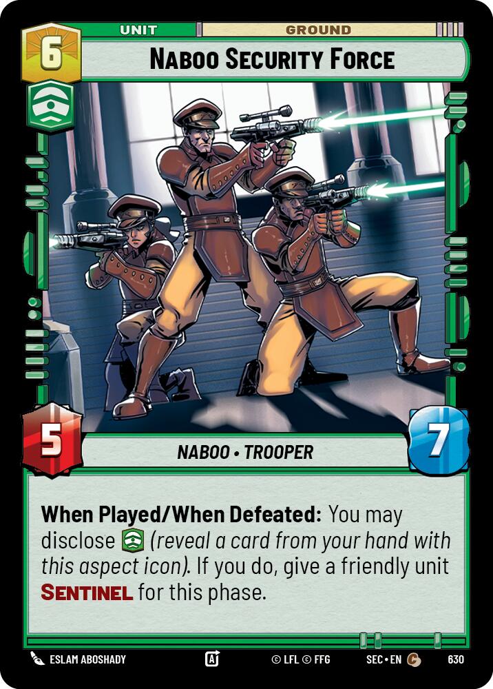 Naboo Security Force (630) (Foil) (630) [Secrets of Power] | Exor Games New Glasgow