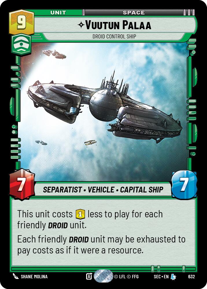 Vuutun Palaa - Droid Control Ship (Foil) (632) (632) [Secrets of Power] | Exor Games New Glasgow