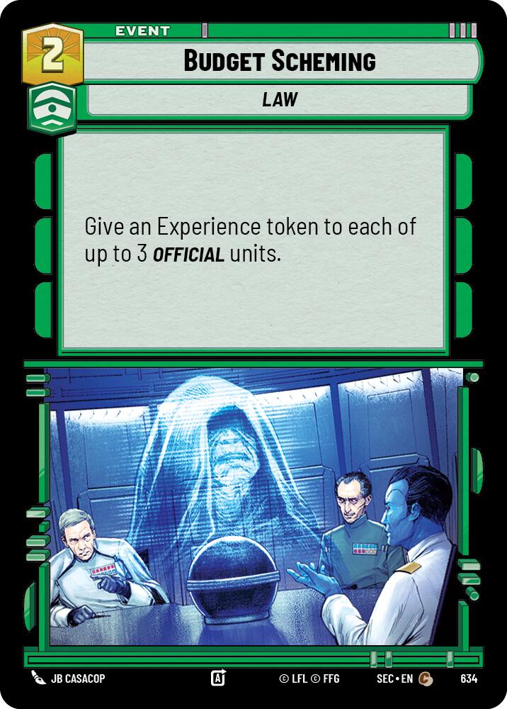 Budget Scheming (634) (Foil) (634) [Secrets of Power] | Exor Games New Glasgow
