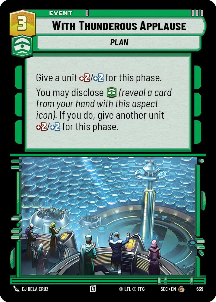 With Thunderous Applause (639) (Foil) (639) [Secrets of Power] | Exor Games New Glasgow