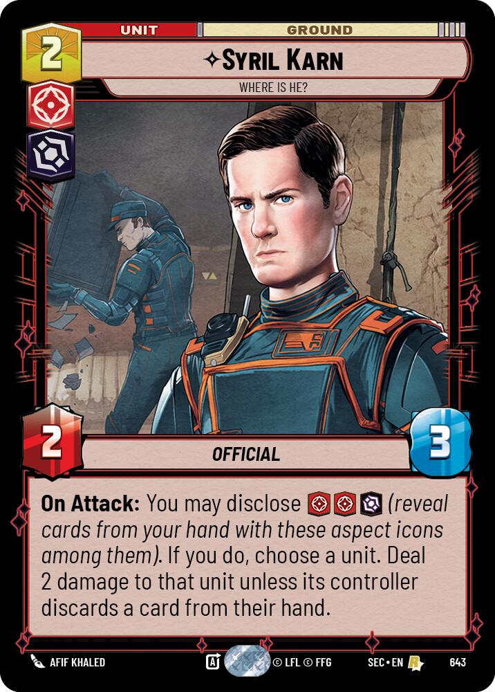 Syril Karn (643) - Where Is He? (Foil) (643) [Secrets of Power] | Exor Games New Glasgow