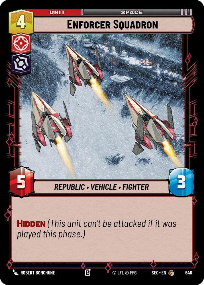 Enforcer Squadron (648) (Foil) (648) [Secrets of Power] | Exor Games New Glasgow
