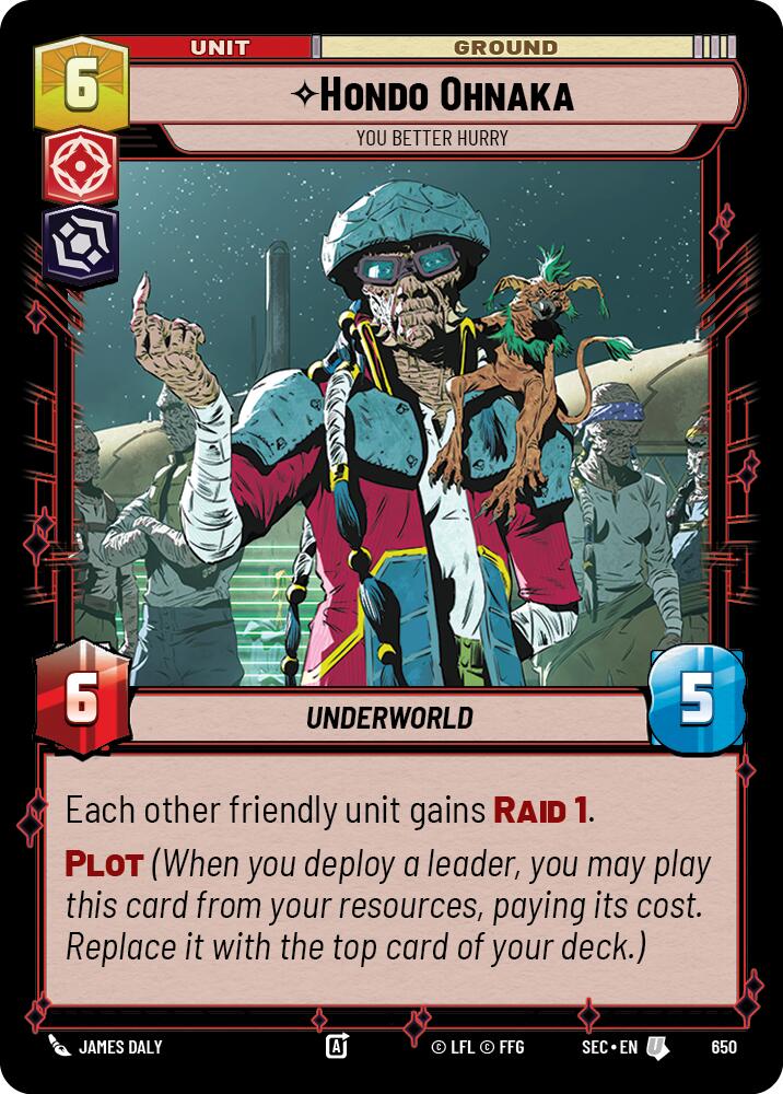 Hondo Ohnaka - You Better Hurry (Foil) (650) (650) [Secrets of Power] | Exor Games New Glasgow