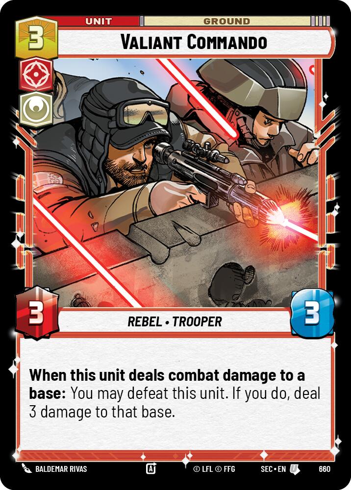 Valiant Commando (660) (Foil) (660) [Secrets of Power] | Exor Games New Glasgow