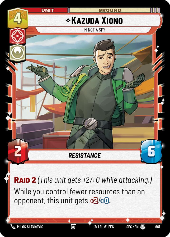 Kazuda Xiono - I'm Not A Spy (Foil) (661) (661) [Secrets of Power] | Exor Games New Glasgow