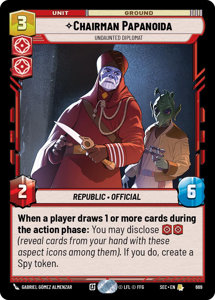 Chairman Papanoida - Undaunted Diplomat (Foil) (669) (669) [Secrets of Power] | Exor Games New Glasgow