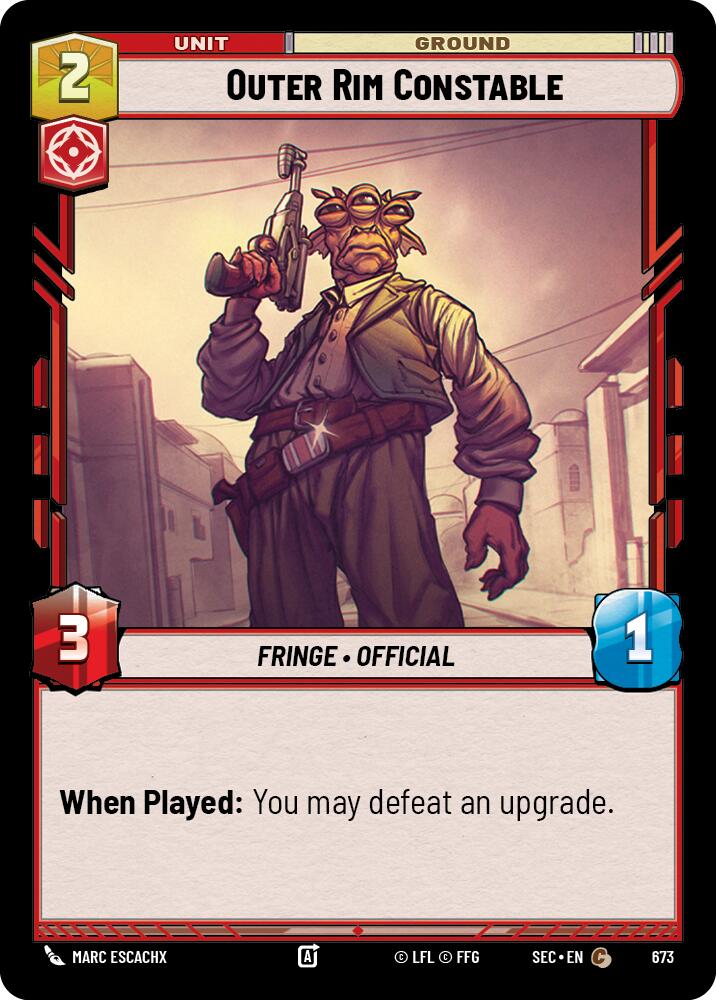 Outer Rim Constable (673) (Foil) (673) [Secrets of Power] | Exor Games New Glasgow