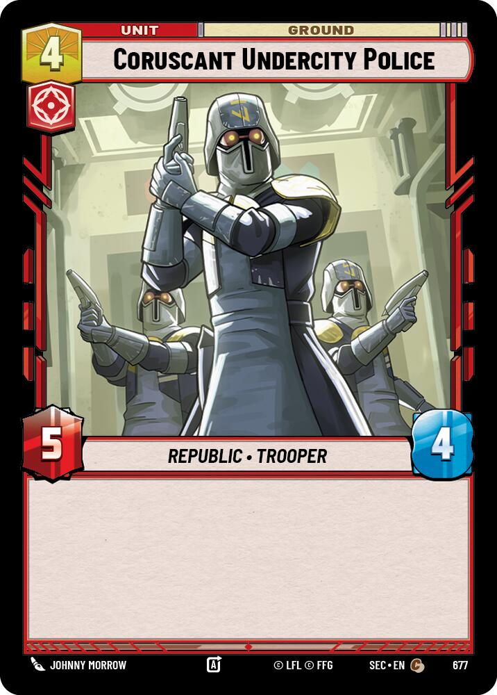 Coruscant Undercity Police (677) (Foil) (677) [Secrets of Power] | Exor Games New Glasgow