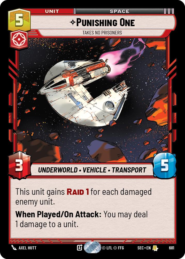 Punishing One - Takes No Prisoners (Foil) (681) (681) [Secrets of Power] | Exor Games New Glasgow