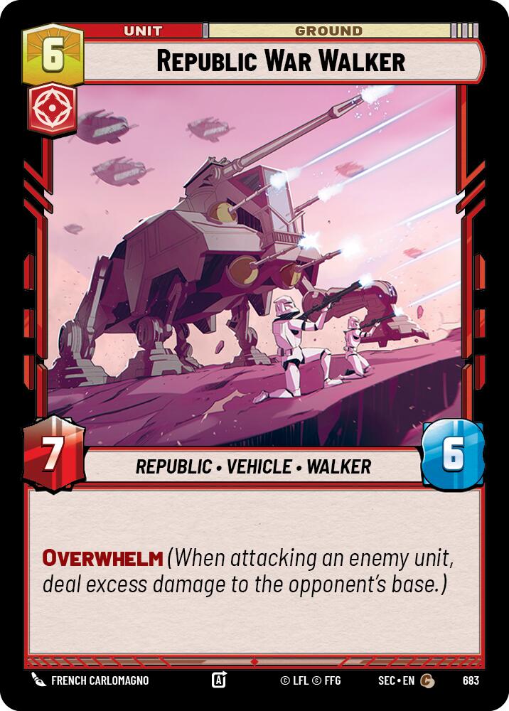 Republic War Walker (683) (Foil) (683) [Secrets of Power] | Exor Games New Glasgow