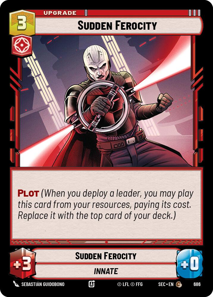 Sudden Ferocity (686) (Foil) (686) [Secrets of Power] | Exor Games New Glasgow