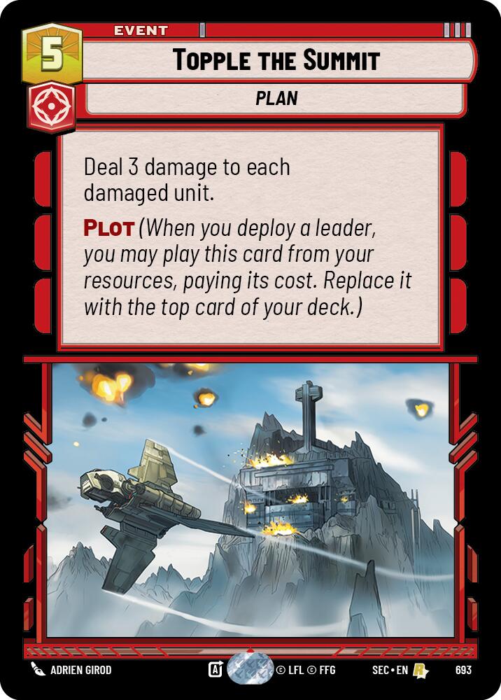 Topple the Summit (693) (Foil) (693) [Secrets of Power] | Exor Games New Glasgow