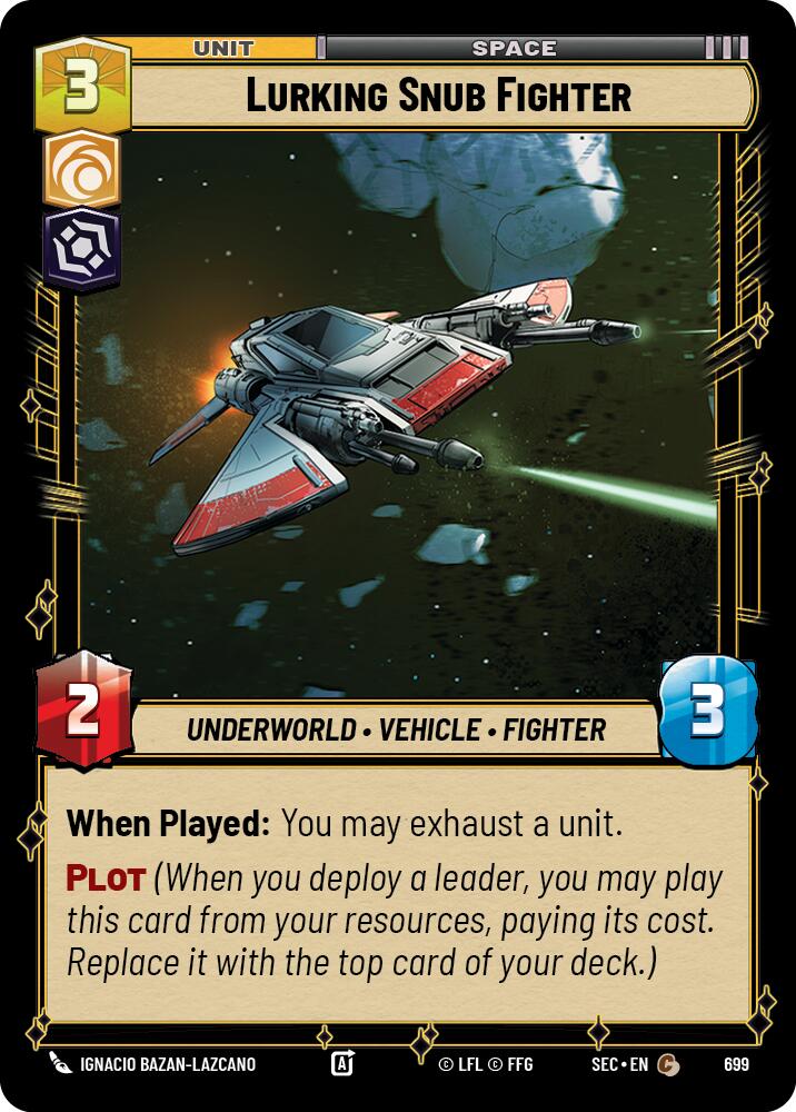 Lurking Snub Fighter (699) (Foil) (699) [Secrets of Power] | Exor Games New Glasgow
