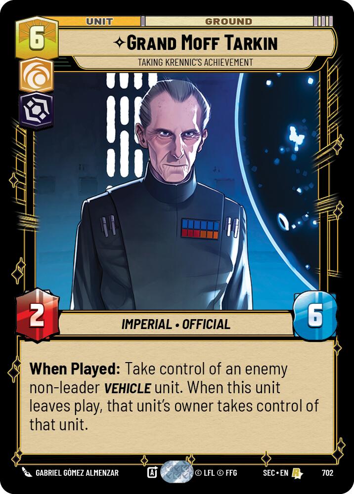 Grand Moff Tarkin - Taking Krennic's Achievement (Foil) (702) (702) [Secrets of Power] | Exor Games New Glasgow