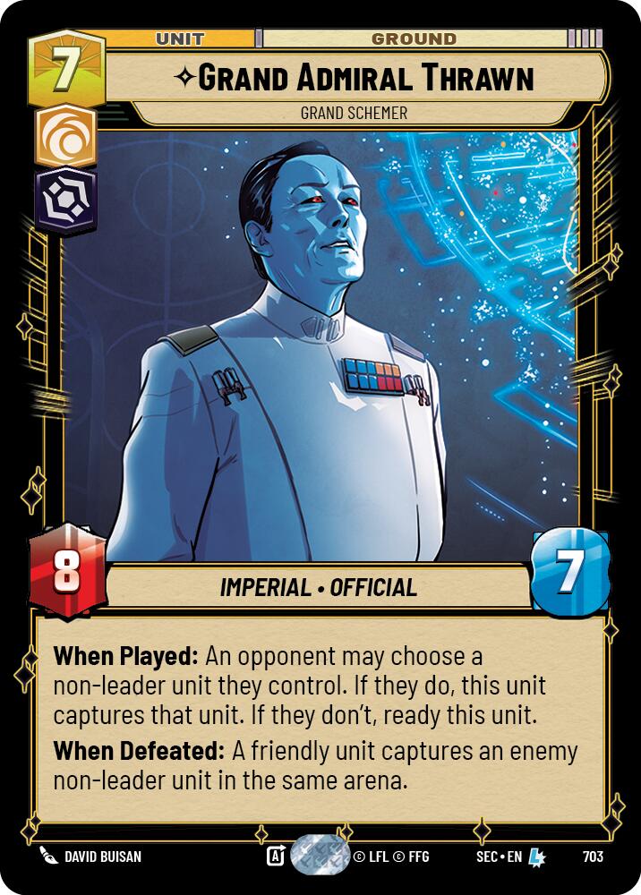 Grand Admiral Thrawn - Grand Schemer (Foil) (703) (703) [Secrets of Power] | Exor Games New Glasgow