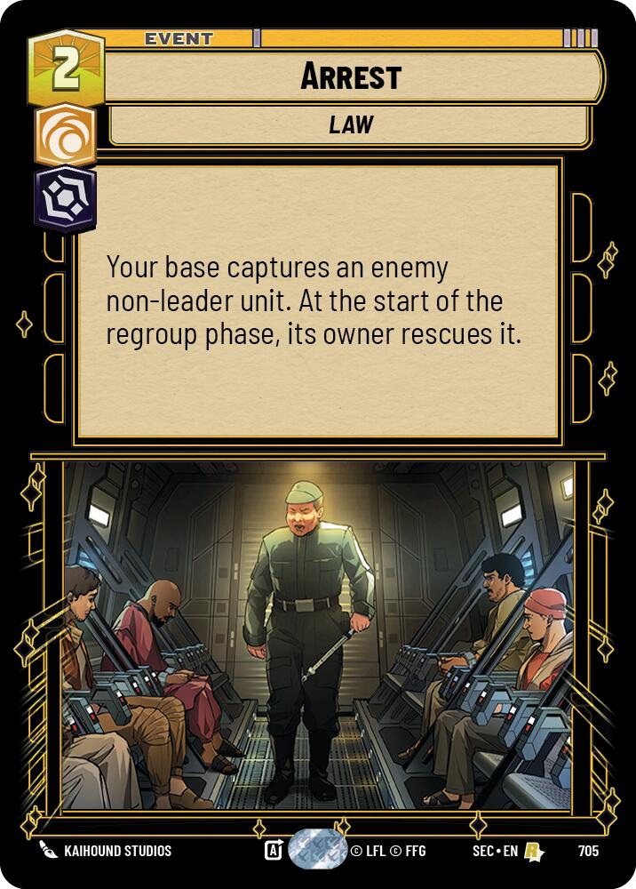 Arrest (705) (Foil) (705) [Secrets of Power] | Exor Games New Glasgow
