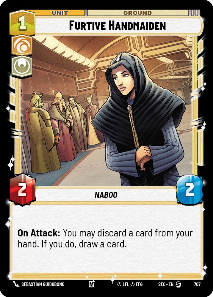 Furtive Handmaiden (707) (Foil) (707) [Secrets of Power] | Exor Games New Glasgow