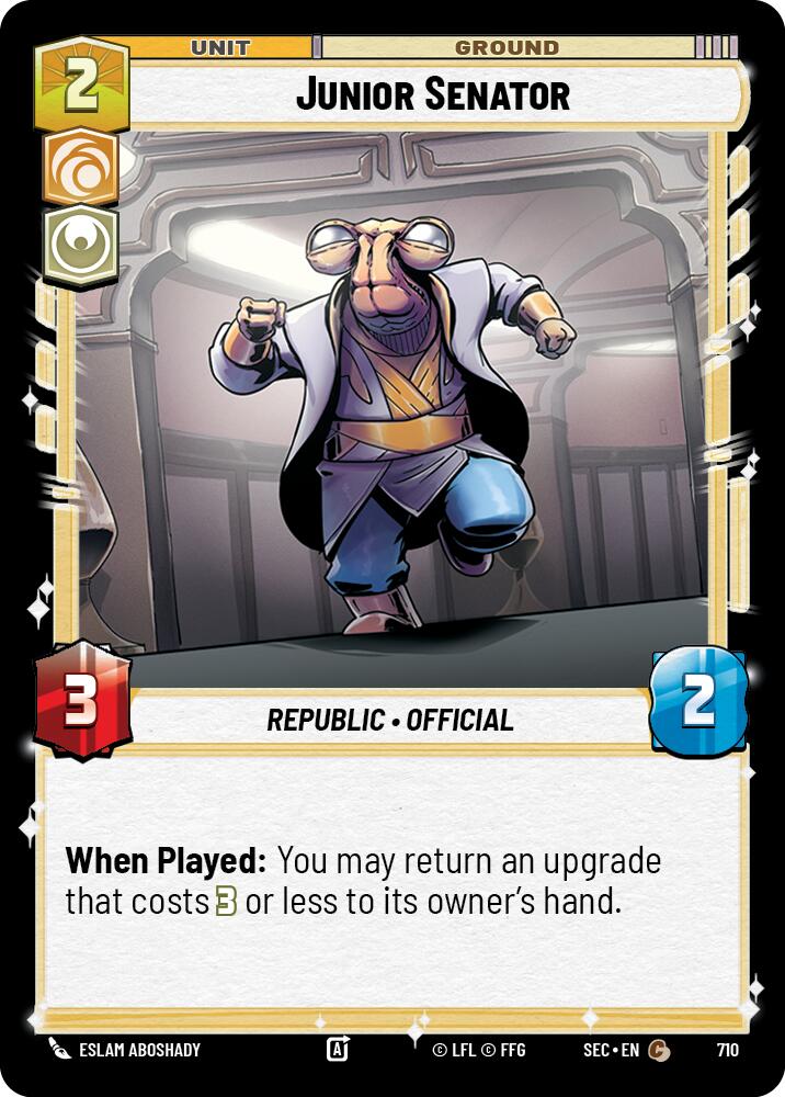 Junior Senator (710) (Foil) (710) [Secrets of Power] | Exor Games New Glasgow