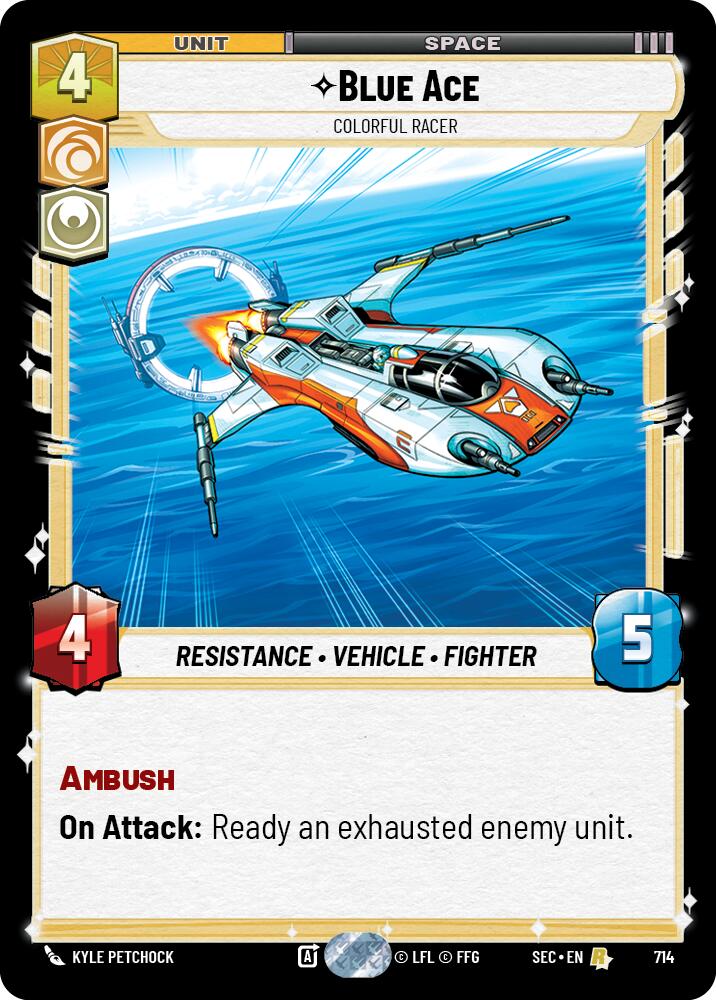 Blue Ace - Colorful Racer (Foil) (714) (714) [Secrets of Power] | Exor Games New Glasgow