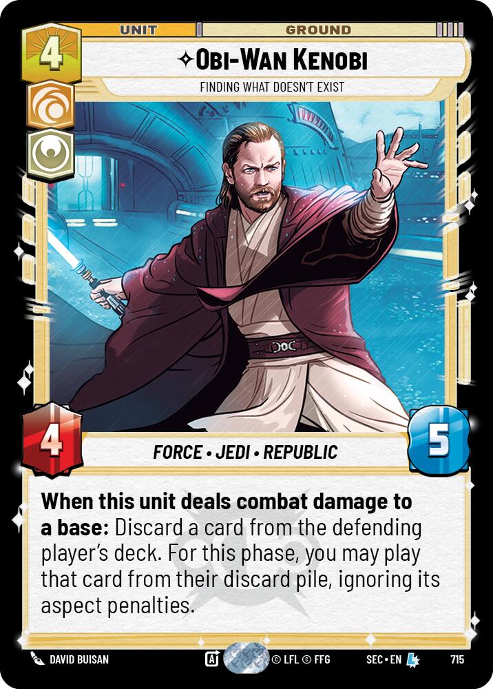 Obi-Wan Kenobi - Wan Kenobi (715) - Finding What Doesn't Exist (Foil) (715) (715) [Secrets of Power] | Exor Games New Glasgow
