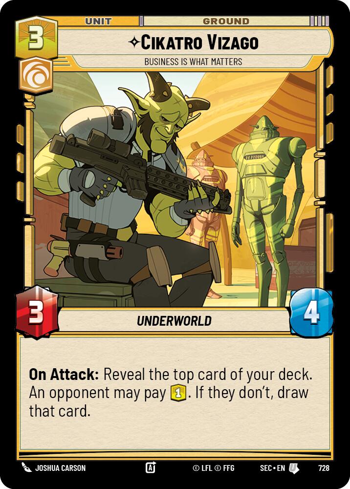 Cikatro Vizago - Business is What Matters (Foil) (728) (728) [Secrets of Power] | Exor Games New Glasgow