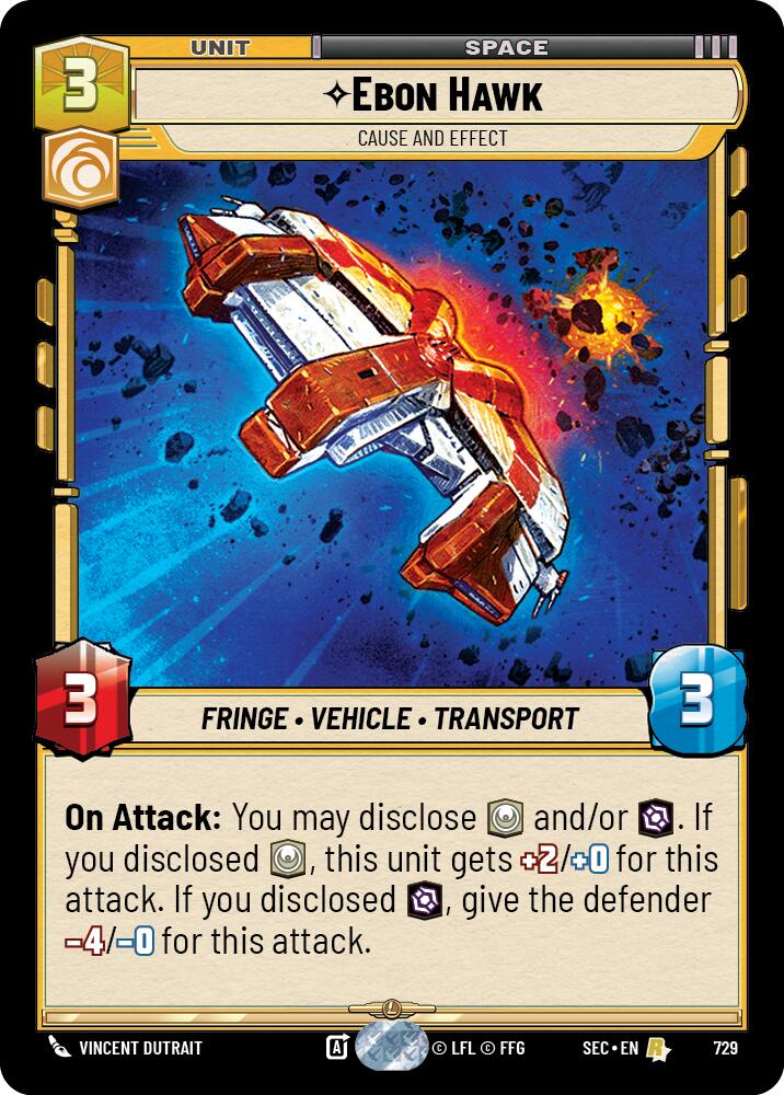 Ebon Hawk - Cause and Effect (Foil) (729) (729) [Secrets of Power] | Exor Games New Glasgow