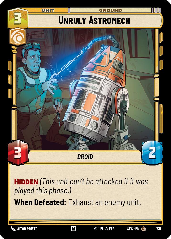 Unruly Astromech (731) (Foil) (731) [Secrets of Power] | Exor Games New Glasgow