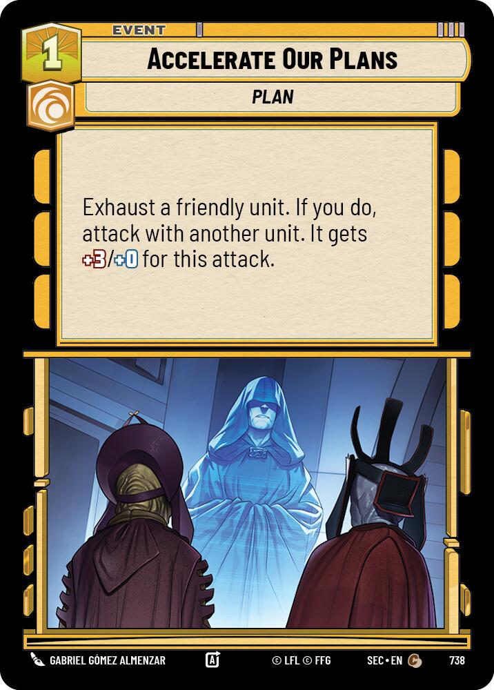 Accelerate Our Plans (738) (Foil) (738) [Secrets of Power] | Exor Games New Glasgow