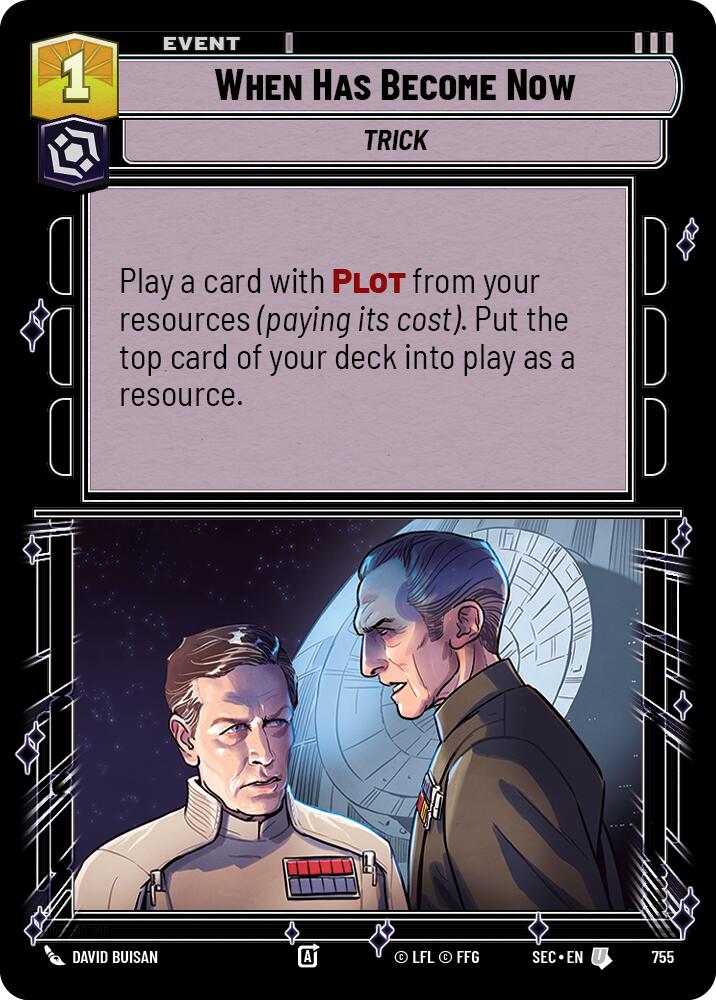 When Has Become Now (755) (Foil) (755) [Secrets of Power] | Exor Games New Glasgow