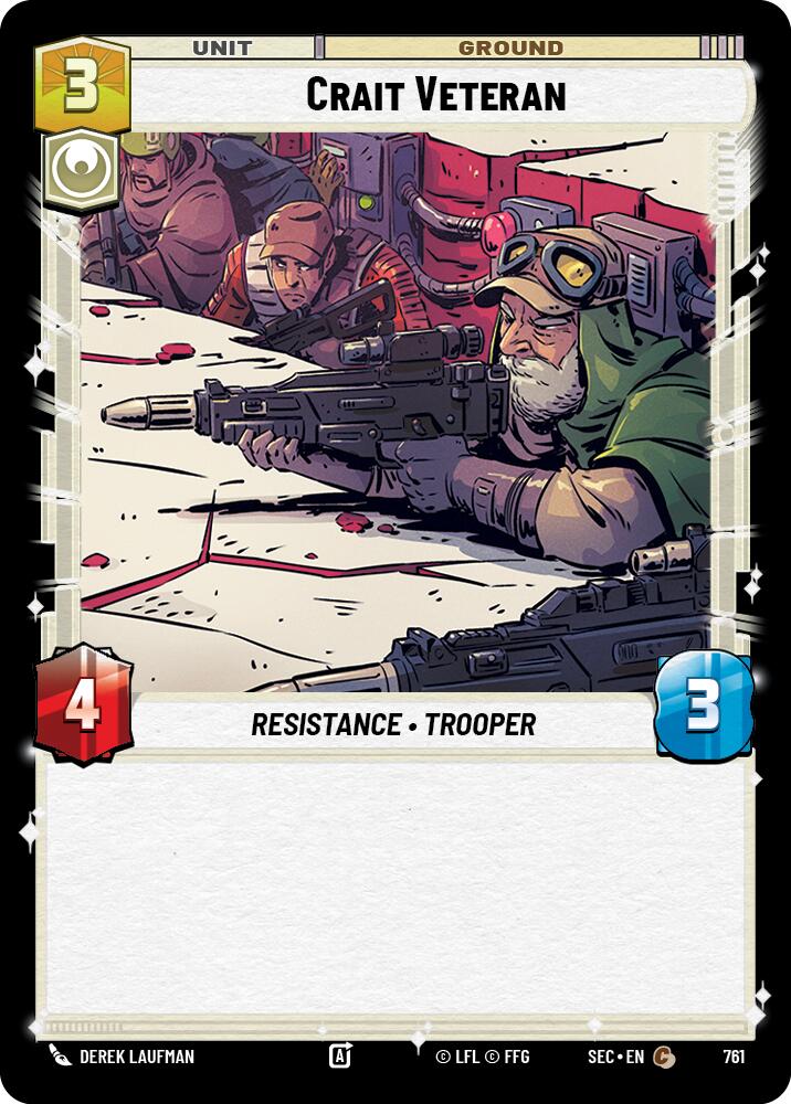 Crait Veteran (761) (Foil) (761) [Secrets of Power] | Exor Games New Glasgow