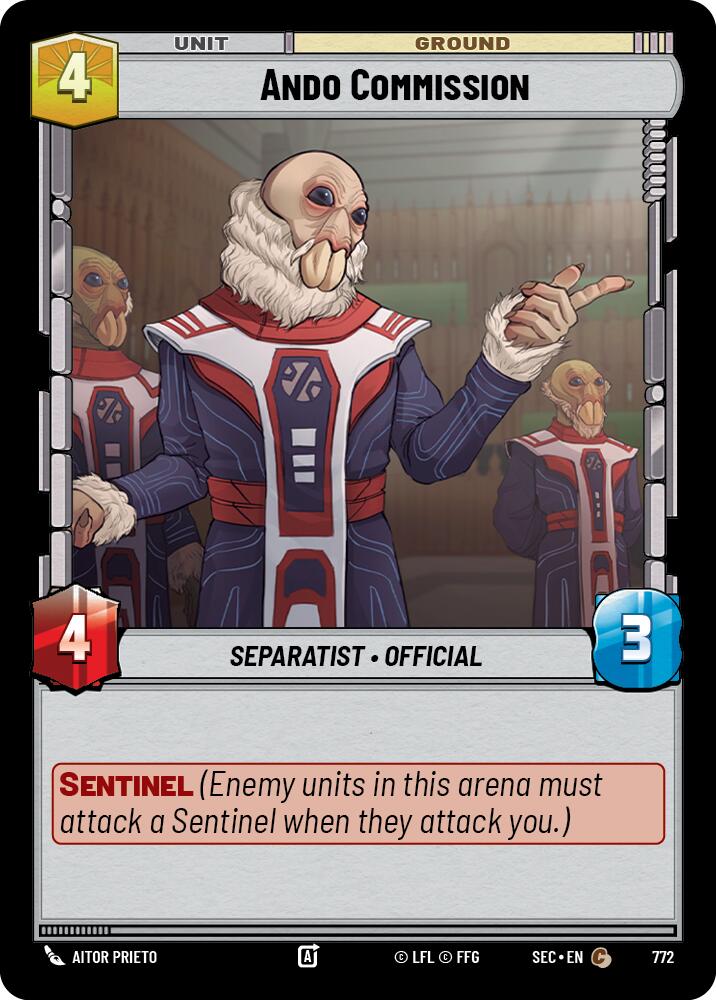 Ando Commission (772) (Foil) (772) [Secrets of Power] | Exor Games New Glasgow