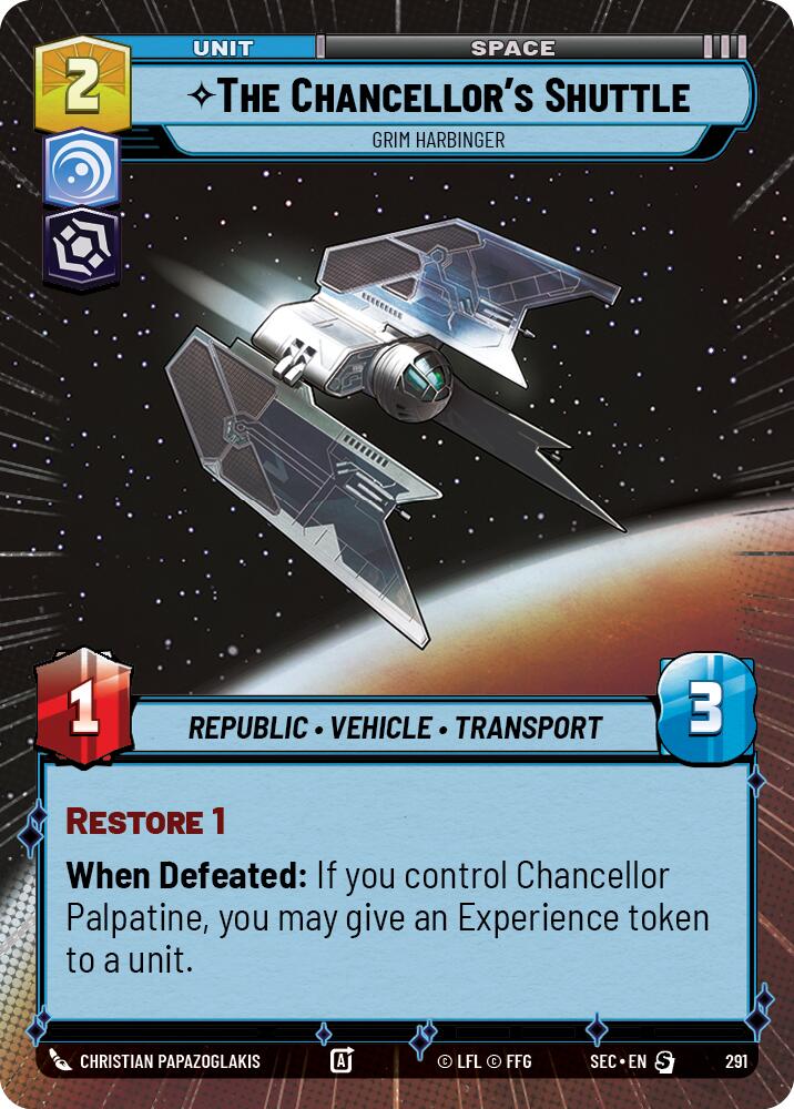 The Chancellor's Shuttle - Grim Harbinger (Hyperspace) (291) (291) [Secrets of Power] | Exor Games New Glasgow