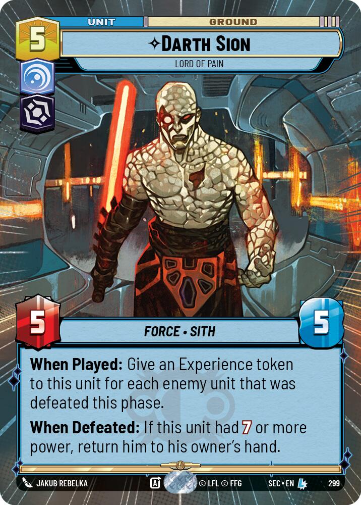 Darth Sion - Lord of Pain (Hyperspace) (299) (299) [Secrets of Power] | Exor Games New Glasgow
