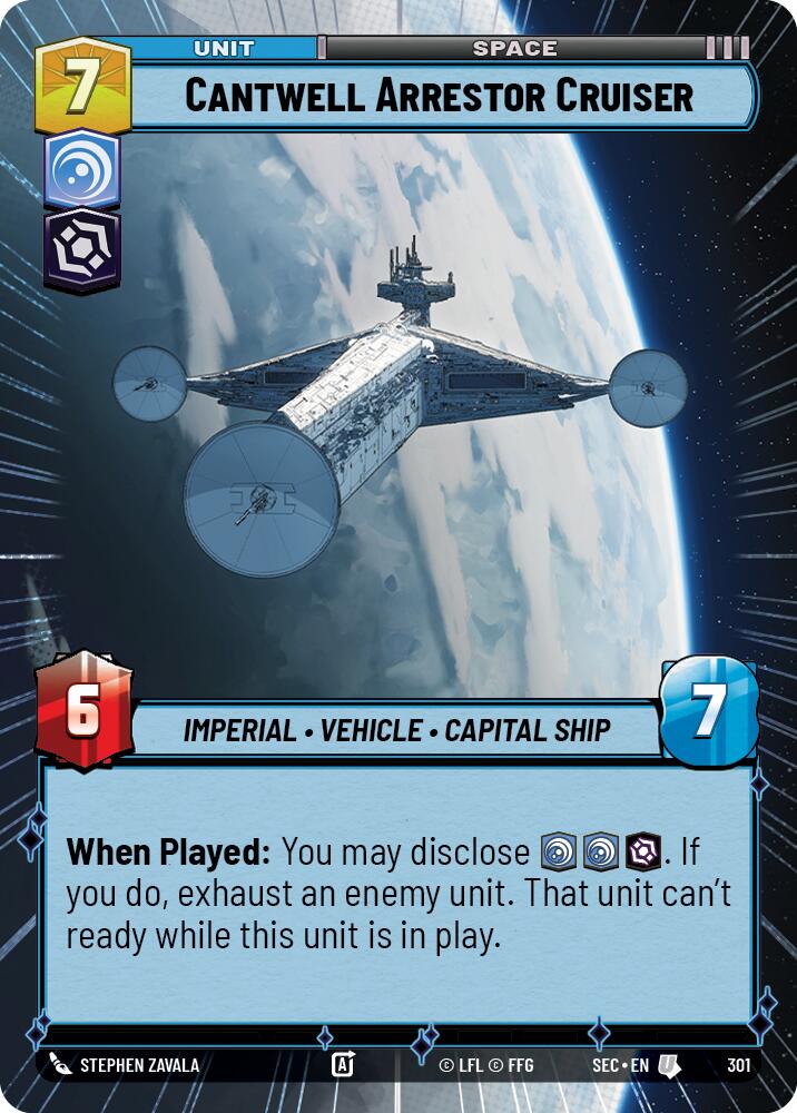 Cantwell Arrestor Cruiser (301) (Hyperspace) (301) [Secrets of Power] | Exor Games New Glasgow