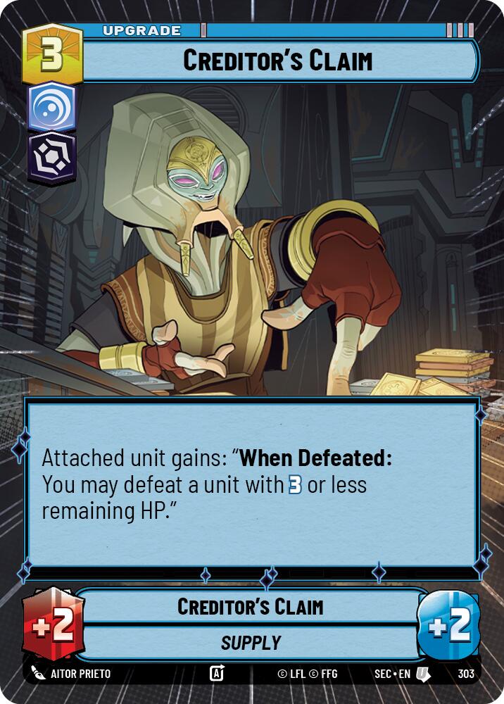 Creditor's Claim (303) (Hyperspace) (303) [Secrets of Power] | Exor Games New Glasgow