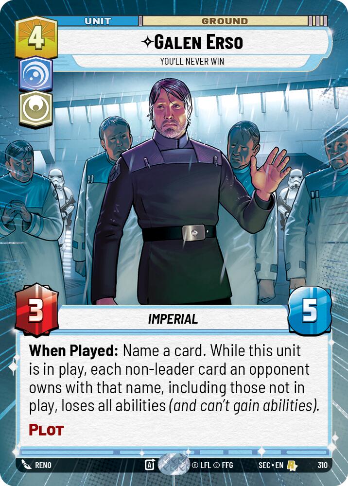 Galen Erso - You'll Never Win (Hyperspace) (310) (310) [Secrets of Power] | Exor Games New Glasgow