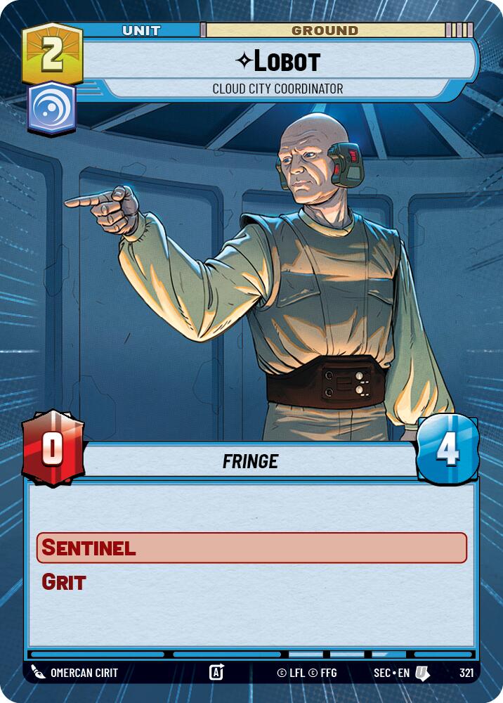 Lobot - Cloud City Coordinator (Hyperspace) (321) (321) [Secrets of Power] | Exor Games New Glasgow