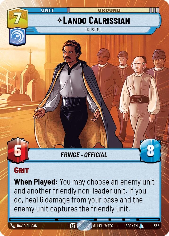 Lando Calrissian - Trust Me (Hyperspace) (332) (332) [Secrets of Power] | Exor Games New Glasgow