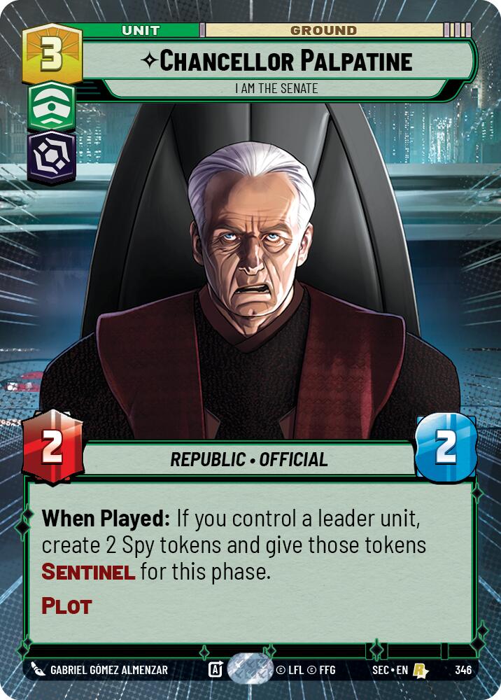 Chancellor Palpatine - I Am the Senate (Hyperspace) (346) (346) [Secrets of Power] | Exor Games New Glasgow