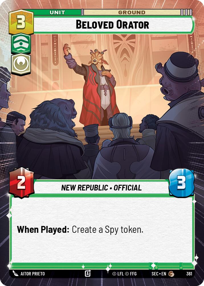Beloved Orator (361) (Hyperspace) (361) [Secrets of Power] | Exor Games New Glasgow