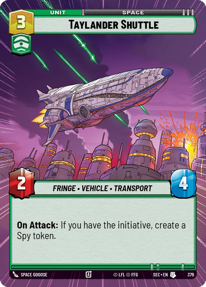 Taylander Shuttle (379) (Hyperspace) (379) [Secrets of Power] | Exor Games New Glasgow