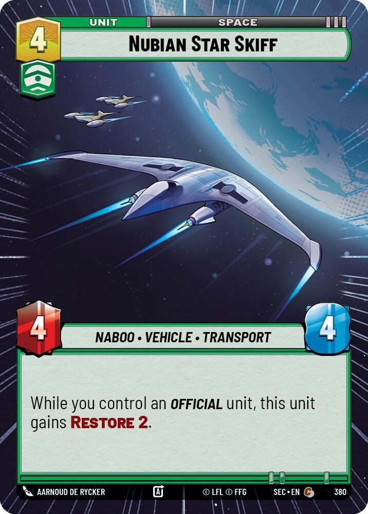 Nubian Star Skiff (380) (Hyperspace) (380) [Secrets of Power] | Exor Games New Glasgow
