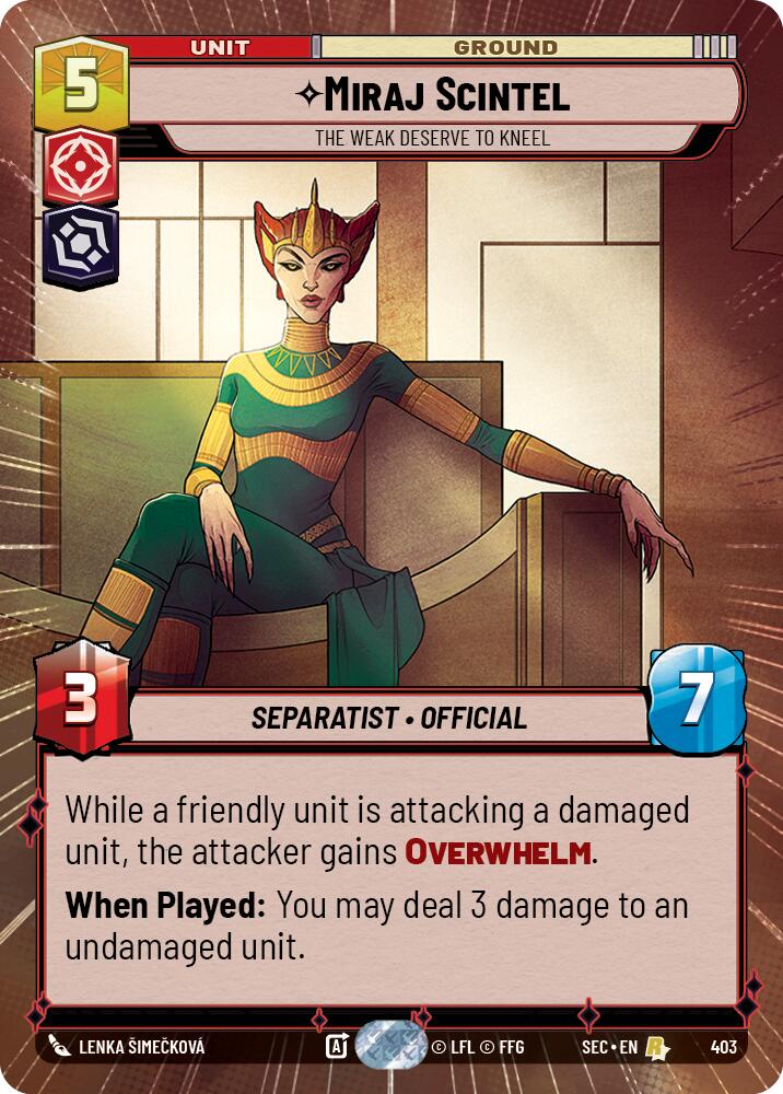 Miraj Scintel - The Weak Deserve to Kneel (Hyperspace) (403) (403) [Secrets of Power] | Exor Games New Glasgow
