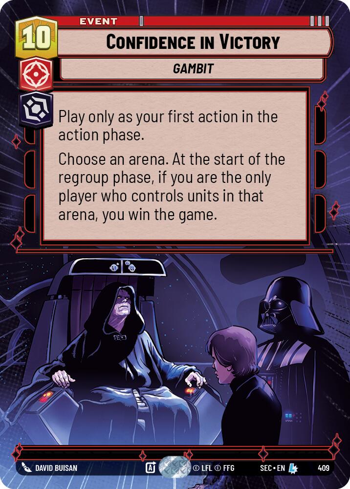 Confidence in Victory (409) (Hyperspace) (409) [Secrets of Power] | Exor Games New Glasgow