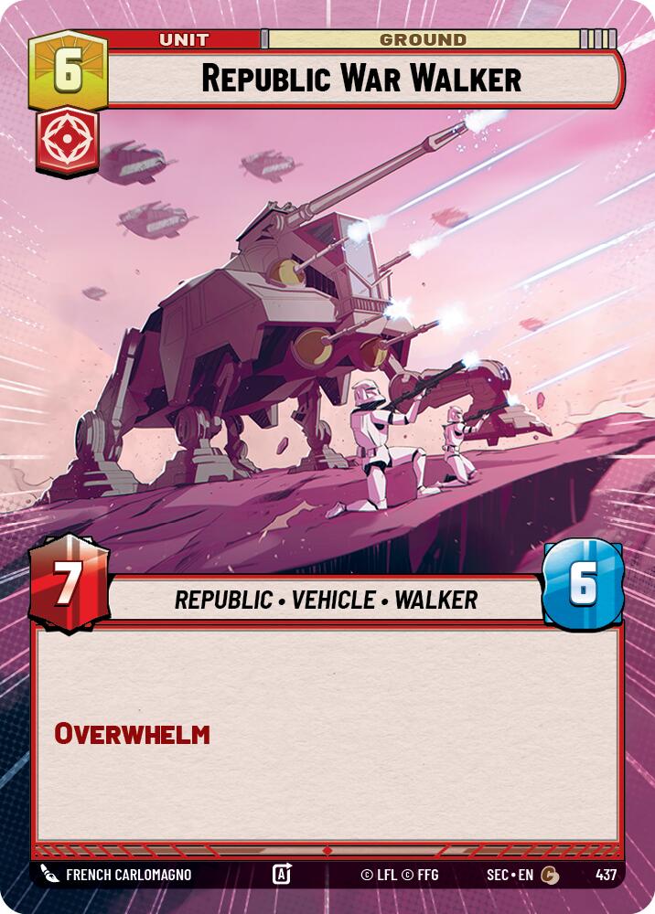 Republic War Walker (437) (Hyperspace) (437) [Secrets of Power] | Exor Games New Glasgow