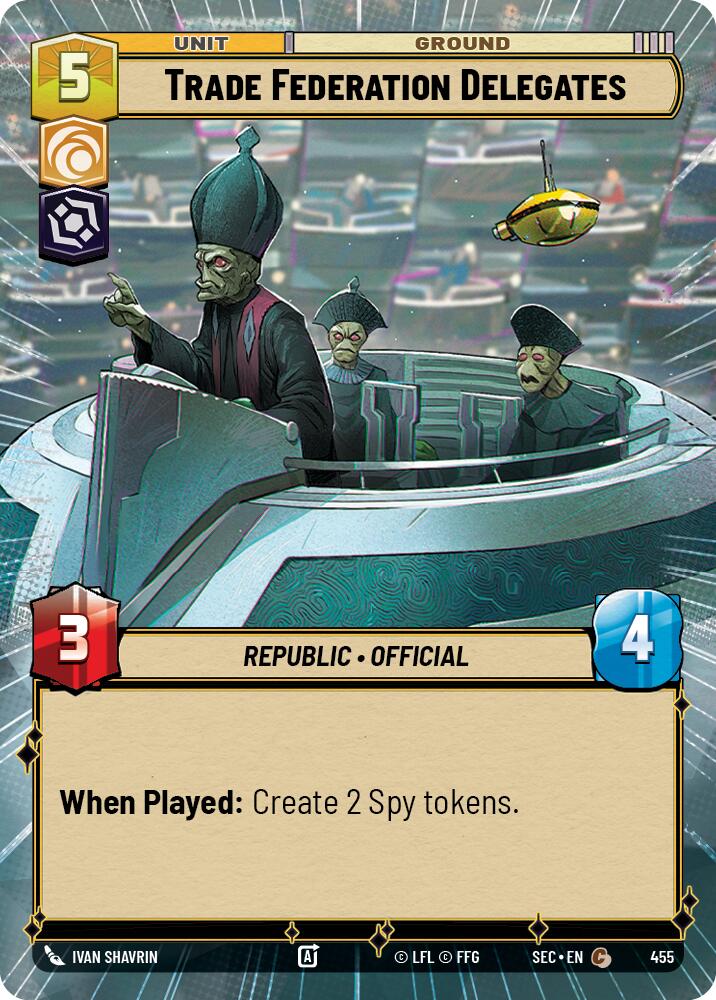 Trade Federation Delegates (455) (Hyperspace) (455) [Secrets of Power] | Exor Games New Glasgow