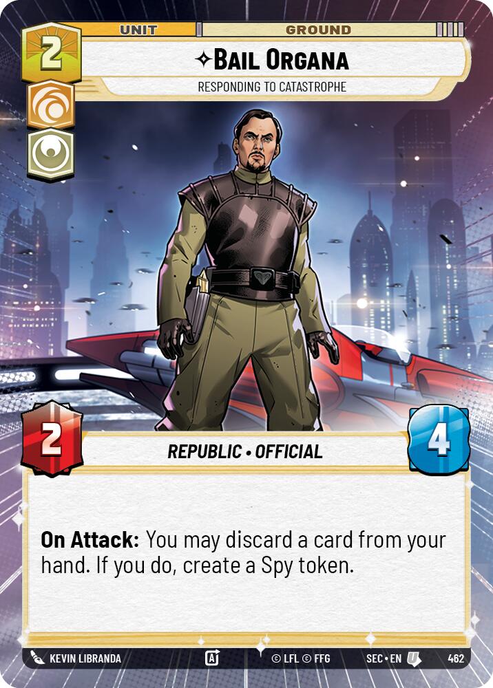 Bail Organa - Responding to Catastrophe (Hyperspace) (462) (462) [Secrets of Power] | Exor Games New Glasgow